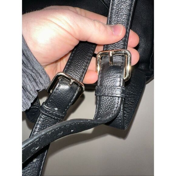 Kate Spade Mini Nicole Larchmont Avenue Black Pebbled Leather Backpack main image 3